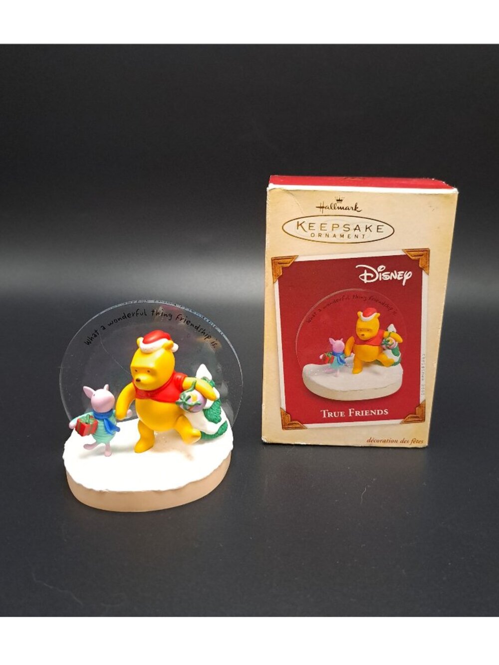Disney Hallmark Keepsake Tree Ornament 2005 Winnie The Pooh & Piglet Christmas